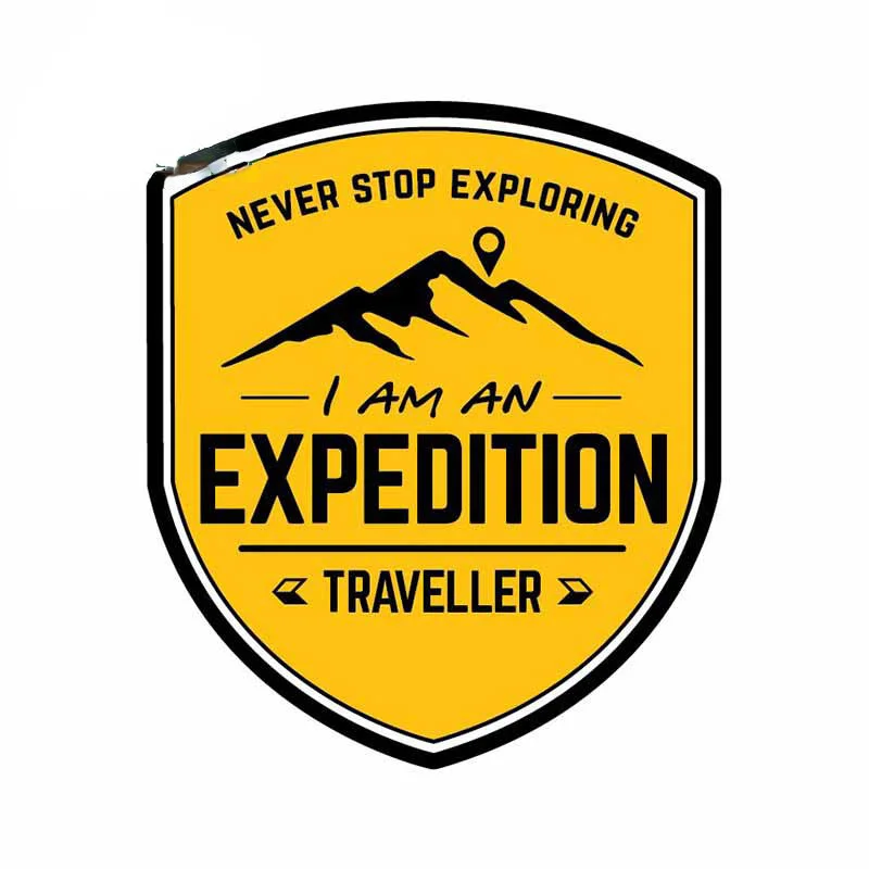 Car Accessories For Road Trip - 13 cm Expeditie Reisautosticker Stop nooit