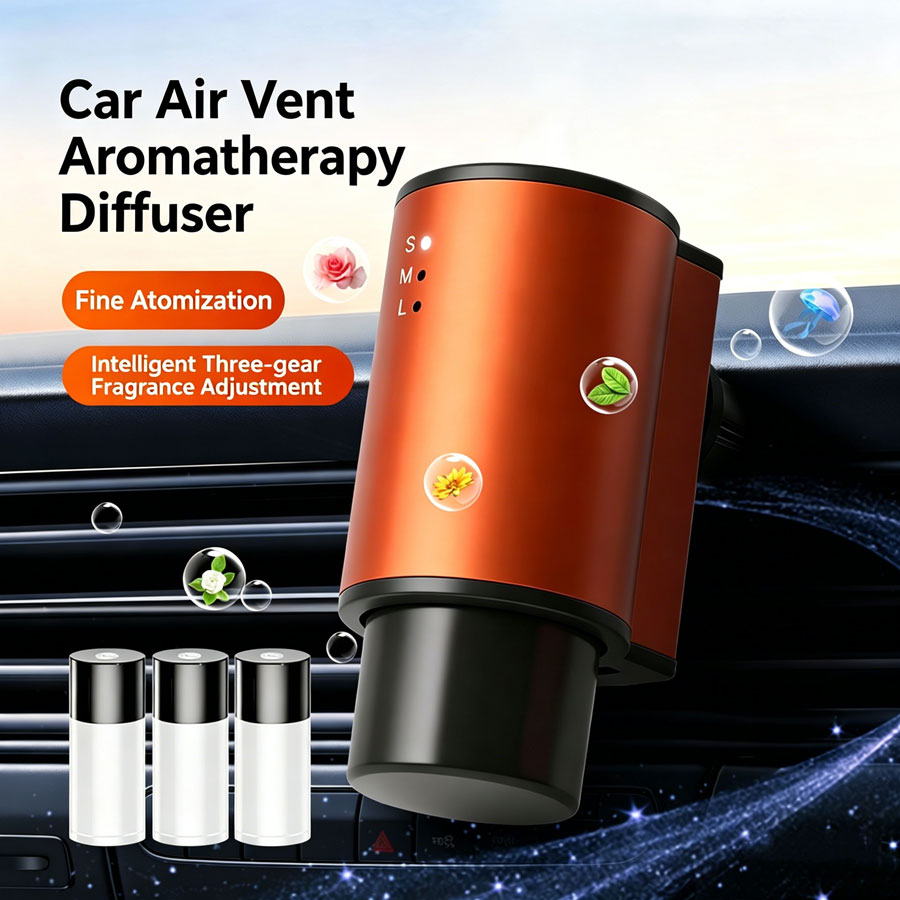 Car Air Freshener Vent - Nieuwe auto-luchtverfrisser slimme auto-geurverspreider auto-luchtrooster essentiële