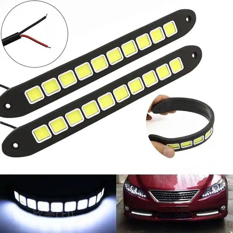 Car Accessories For Road Trip - 1/2 stks DRL COB Auto LED-dagrijverlichting
