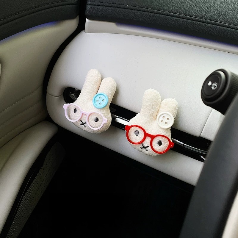 Car Air Freshener Vent - Schattig konijn met bril Auto Air