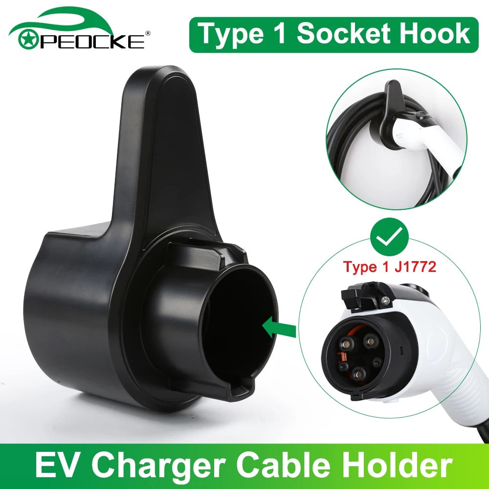 Car Cable Organizer - Ev Type 1 J1772 Oplader Houder