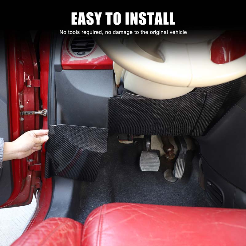 Car Accessories Under 500 - Voor Fiat 500 2007-2015 echte koolstofvezel
