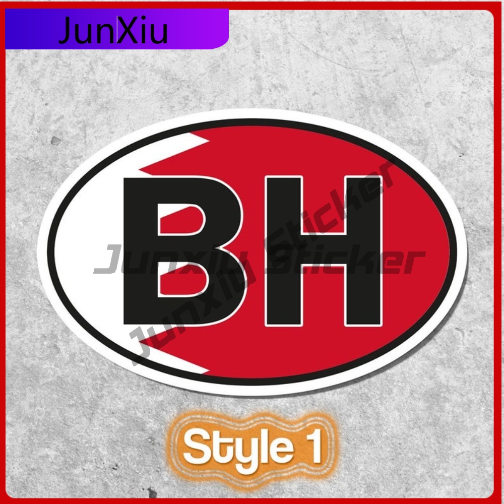 Bahrein BH Sticker Ovale Vlag  - Car Accessories Bahrain recensie en prijs