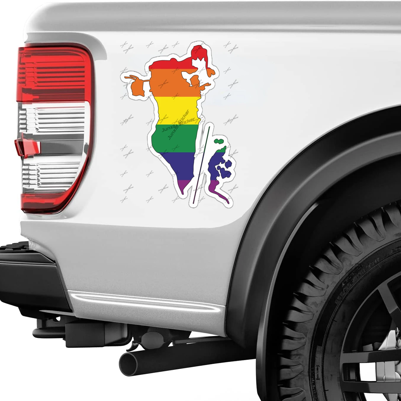 Bahrain Gay Regenboog Omtrek V - Car Accessories Bahrain recensie en prijs