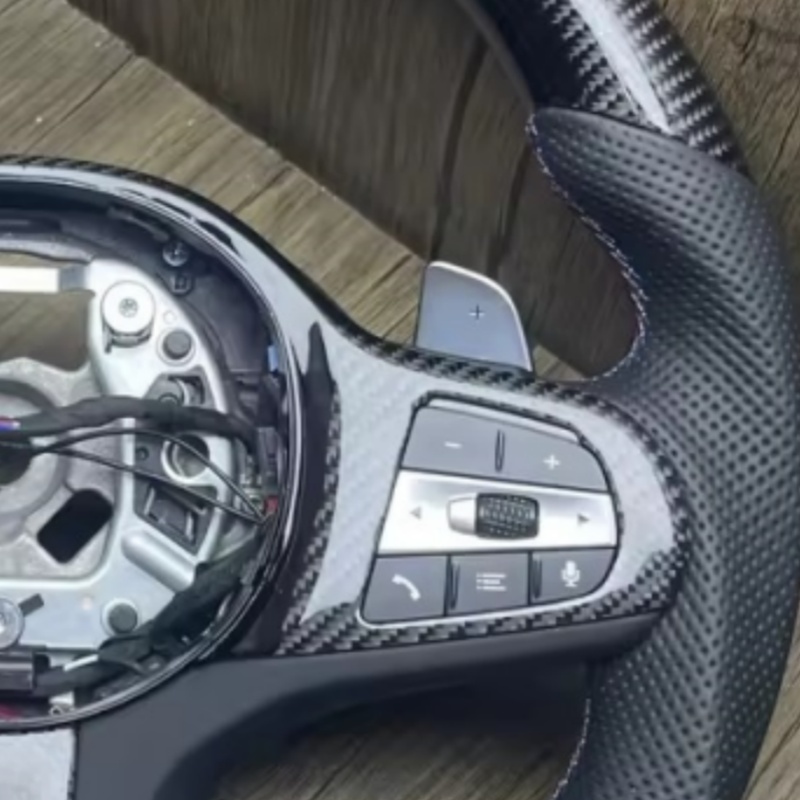 Auto stuurwiel carbon fiber le - Car Accessories For Steering Wheel recensie en prijs