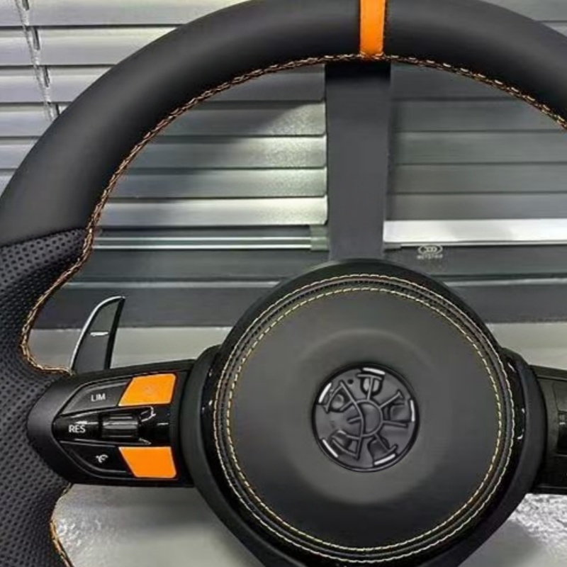 Lederen stuurwielbekleding voo - Car Accessories For Steering Wheel recensie en prijs