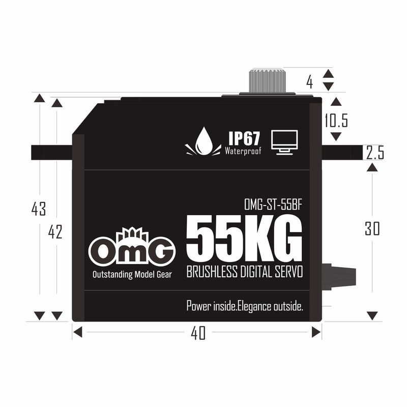 Omg 50kg Servomotor Omg-St-55b - Car Accessories Omg recensie en prijs