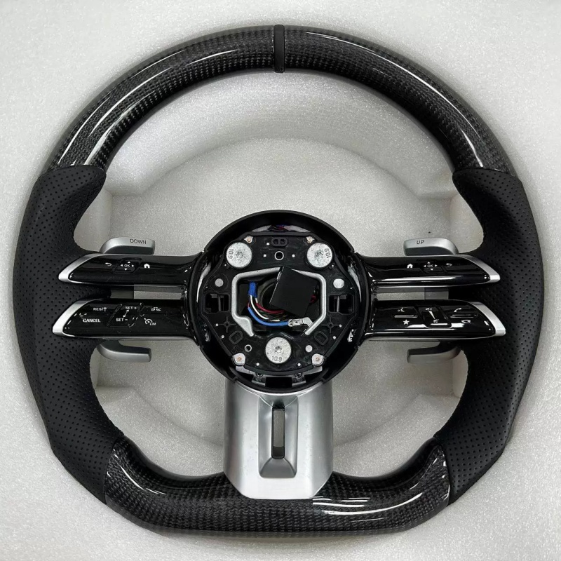 Op maat gemaakte lederen acces - Car Accessories For Steering Wheel recensie en prijs