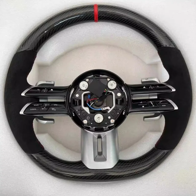 Op maat gemaakte lederen acces - Car Accessories For Steering Wheel recensie en prijs