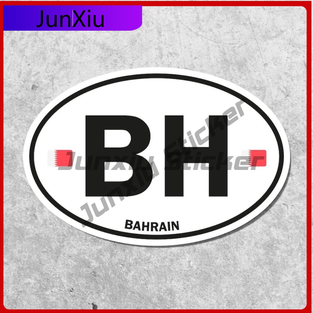 Bahrain Vlag Sticker Ovaalvorm - Car Accessories Bahrain recensie en prijs
