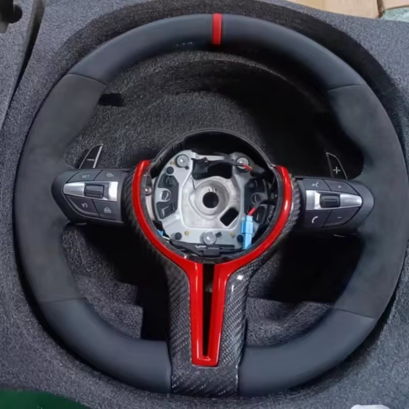 Op maat gemaakte microvezel le - Car Accessories For Steering Wheel recensie en prijs
